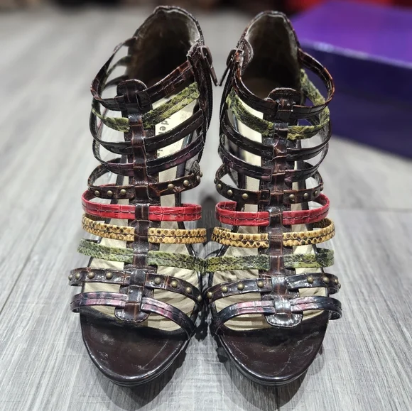 Madden Girl womens kickoff open-toe platform high-heeled Strappy Shoes 9 - Picture 7 of 7